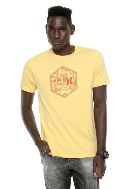 Camiseta Hurley Hexa Amarela - Marca Hurley