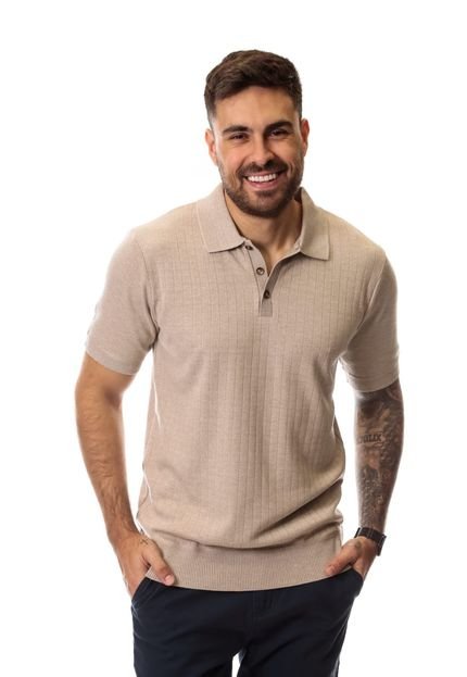 Camisa Gola Polo Masculina Tricot Crocker - Marca Crocker