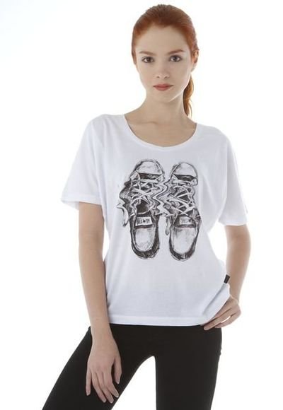 Camiseta converse sales blanca
