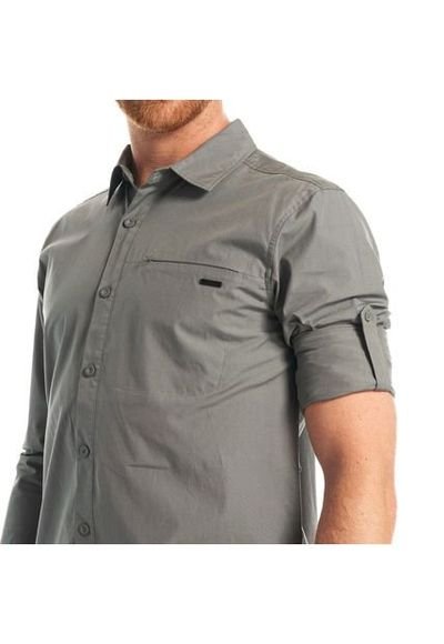 paralelo Es Buzo Camisas Hombre Alloy Long Sleeve Shirt Melange Gris Oscuro - Compra Ahora |  Dafiti Chile