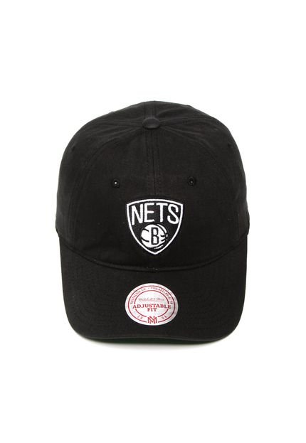 Boné Mitchell & Ness Washed Brooklyn Nets Preto - Marca Mitchell & Ness