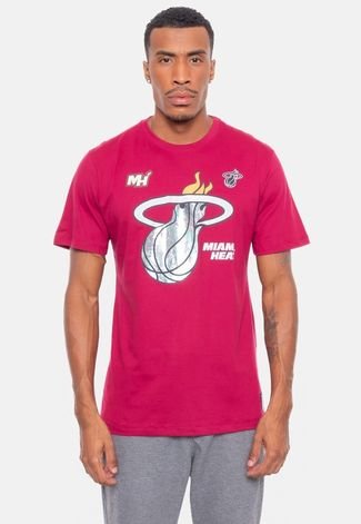 Camiseta NBA Rainbow Miami Heat Vinho