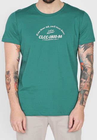 Camiseta Colcci Hotline Verde