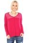 Blusa Malwee Renda Rosa - Marca Malwee