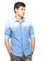 Camisa Jeans Forum Smart Azul - Marca Forum