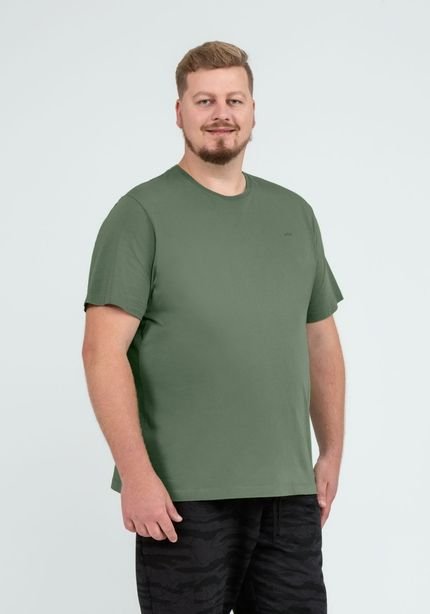 Camiseta Masculina em Malha Clássica Big & Tall - Marca Hangar 33