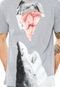 Camiseta Blunt Shark Pizza Cinza - Marca Blunt