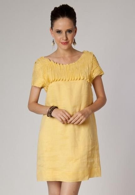 Vestido Camadas Amarelo - Marca Maria Garcia