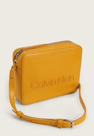 Bolsa Calvin Klein Logo Amarela
