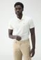 Camisa Polo Tommy Jeans Slim Logo Off White - Marca Tommy Jeans