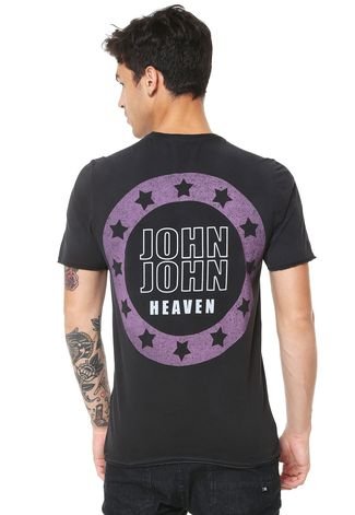 Camiseta John John com Bolso Preta