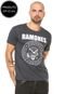 Camiseta bandUP! Ramones Cinza - Marca bandUP!