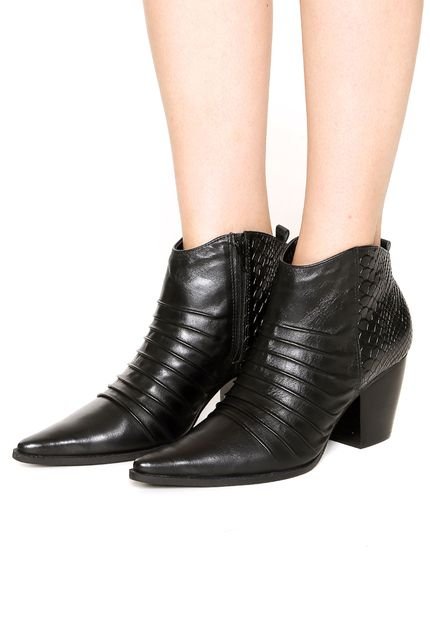 Bota Bottero Bico Fino Preto - Marca Bottero