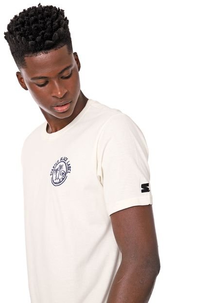 Camiseta Starter Bordada Off-white - Marca S Starter