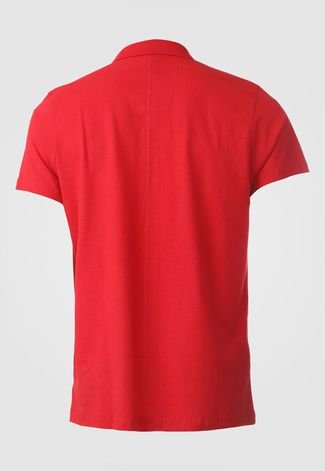 Camisa Polo Fatal Reta Bolso Vermelha