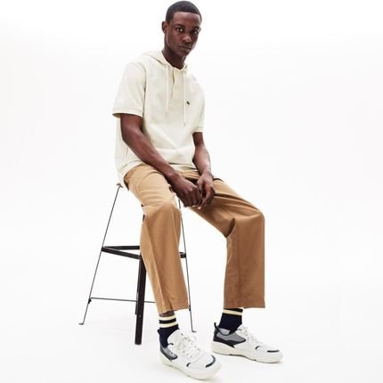 Polo Lacoste Relax Fit Cinza. - Marca Lacoste