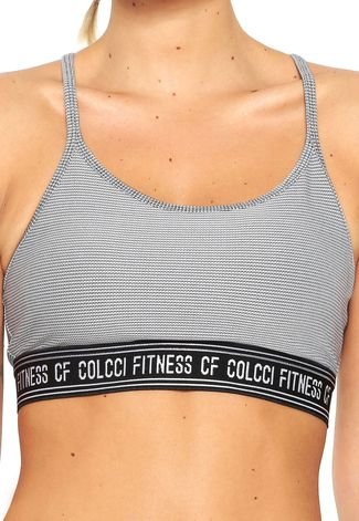 Top Colcci Fitness Logo Cinza