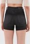 Short Sarja Hering Estonado Preto - Marca Hering