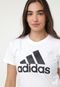 Camiseta adidas Sportswear Loungewear Essentials Logo Off-White - Marca adidas Sportswear