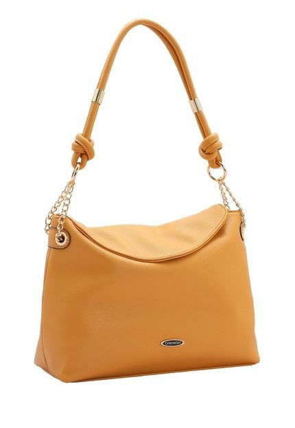 Bolsa Feminina Hobo Chic Ombro Amarelo 3484399 - Marca Chenson