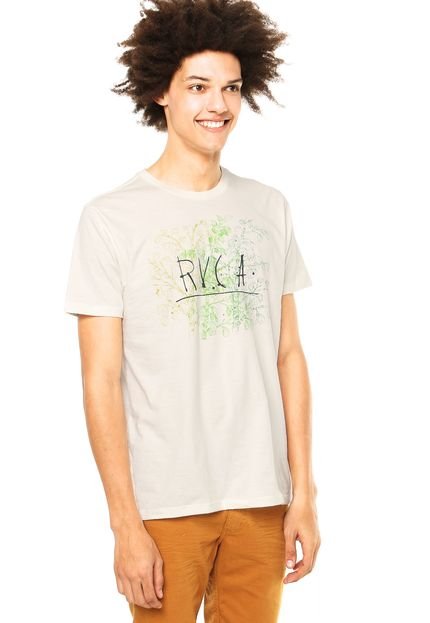 Camiseta RVCA Especial Bark And Branch Branco - Marca RVCA