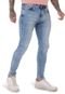 Calça Jeans Operarock Super Skinny Cropped Azul Claro - Marca Opera Rock