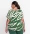 Blusa Feminina Plus Size Linhas Secret Glam Verde - Marca Secret Glam