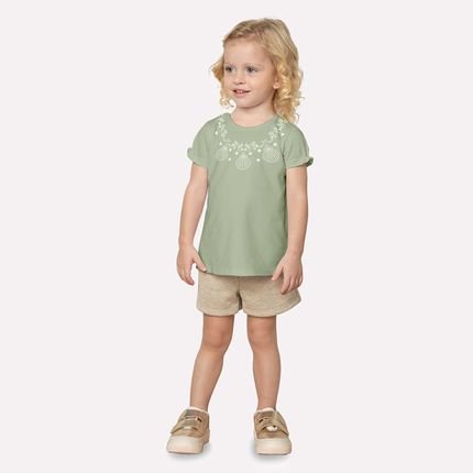 Blusa Infantil Menina Kyly Verde - Marca Milon