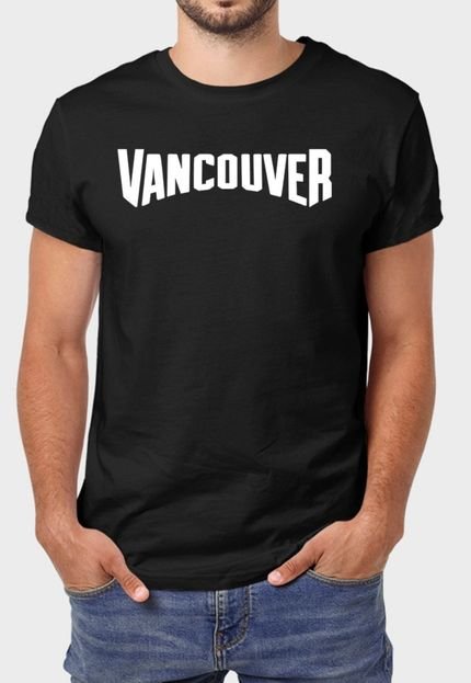 Camiseta Masculina Preta Vancouver Algodão Premium Benellys - Marca Benellys
