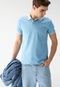 Camisa Polo Colcci Reta Logo Azul - Marca Colcci