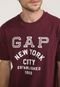Camiseta GAP New York Bordô - Marca GAP