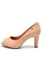 Peep Toe Vizzano Verniz Bege - Marca Vizzano