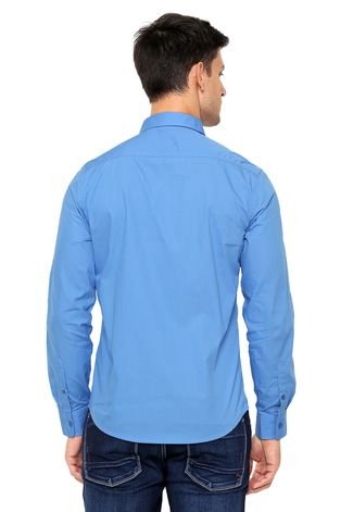 Camisa Colcci Slim Azul