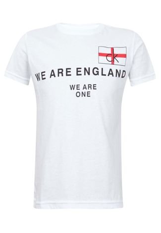 Camiseta Calvin Klein Kids England Branca