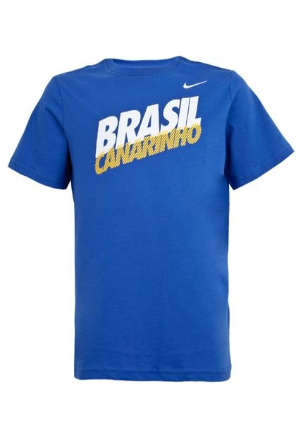 Camiseta Nike Brasil Core Azul - Marca Nike