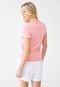 Camiseta adidas Sportswear Reta Monograma Rosa - Marca adidas Sportswear