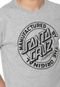 Camiseta Santa Cruz Mfg Dot 1 Color Cinza - Marca Santa Cruz