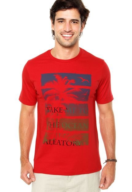 Camiseta Aleatory Take Me Vermelha - Marca Aleatory