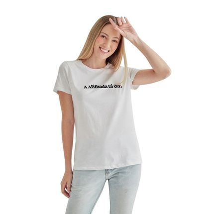 Camiseta Feminina A Afilhada Ta On Reserva Branco - Marca Reserva