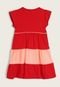 Vestido Infantil Brandili Color Block Vermelho - Marca Brandili