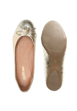 Sapatilha DAFITI SHOES Dourada - Compre Agora