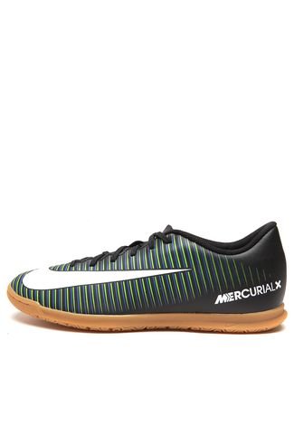 Chuteira Nike Mercurialx Vortex III IC Preta/Branca