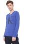 Suéter Tricot Calvin Klein Jeans Logo Azul - Marca Calvin Klein Jeans