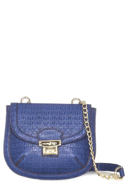 Bolsa Fellipe Krein Croco Azul - Marca Fellipe Krein