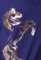 Camiseta Lança Perfume Golden Horses Azul - Marca Lança Perfume