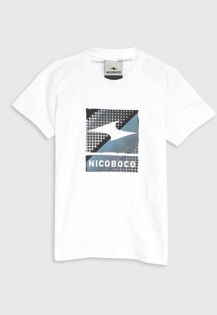 Camiseta Nicoboco Infantil Logo Branca - Marca Nicoboco