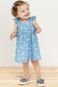 Vestido Bebê Menina Curto Canelado Estampado Colorittá Roxo - Marca Colorittá