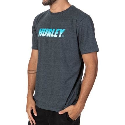 Camiseta Hurley Fastlane Masculina Azul Marinho Mescla - Marca Hurley