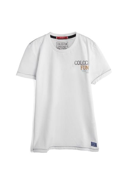 Camiseta Colcci Fun Menino Posterior Branca - Marca Colcci Fun