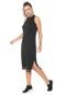 Vestido Colcci Fitness Midi Logo Preto - Marca Colcci Fitness